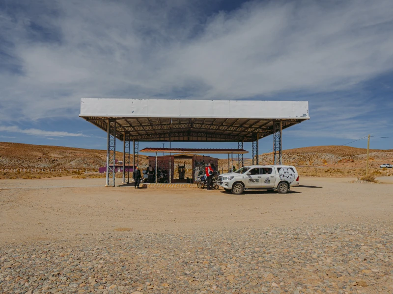 Oásis de Pastos Chicos na Cordilheira dos Andes